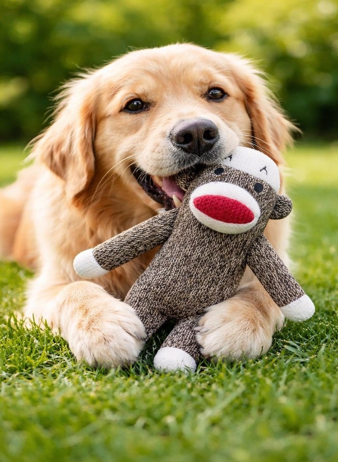 Multipet Sock Monkey Dog Toy | Squeaky Monkey | Plush Monkeys Dogs Toys | Stuffed Squeaky Chew Dog Toy | Interactive Squeaky Monkeys | Small/Medium Breed Dogs Toys | Multicolor | 6" - Image 3